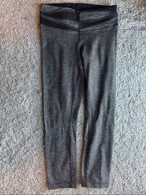 Lululemon Gray Herringbone Leggings